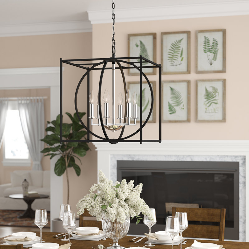 Wrought Studio Theobald 6 Light Candle Style Rectangle / Square